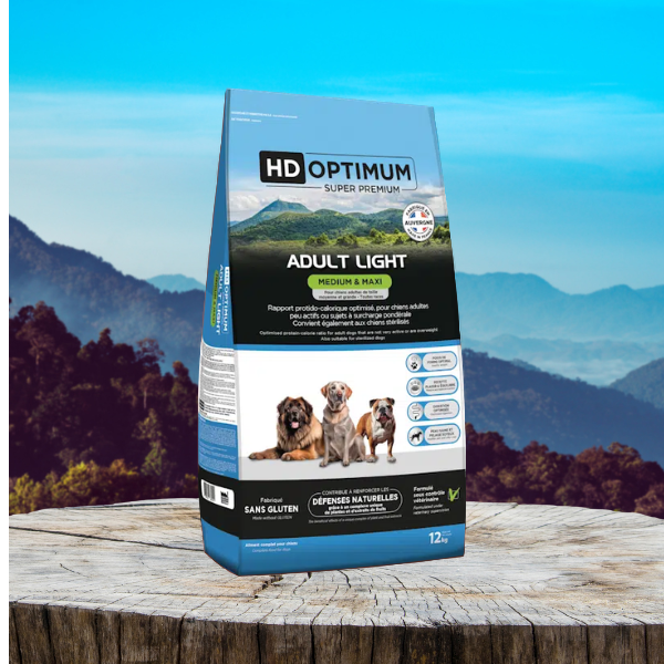 Croquettes Hd Optimum Medium et Maxi LIGHT