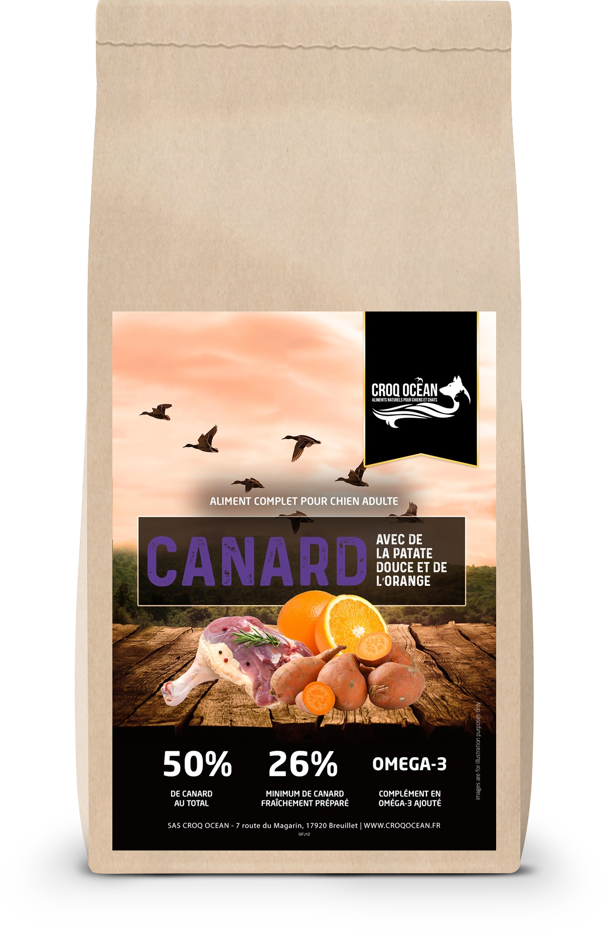 Croquettes Croq ocean Nutri PLUS Canard à l'orange