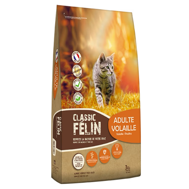 Croquettes Classic Félin Volaille