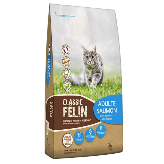 Croquettes Classic Félin Saumon