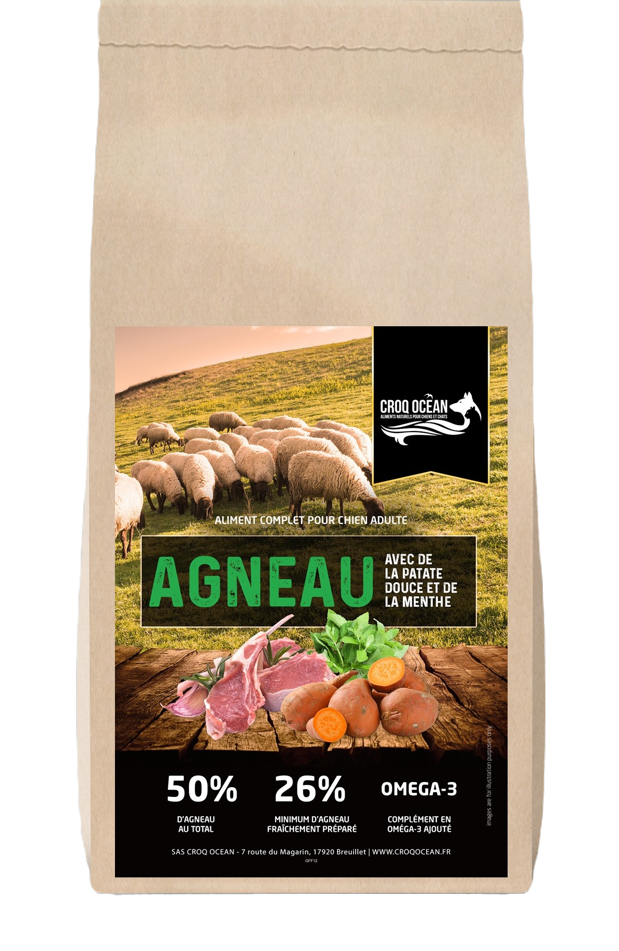Croquettes Croq Ocean Nutri PLUS Agneau sensibilité digestive