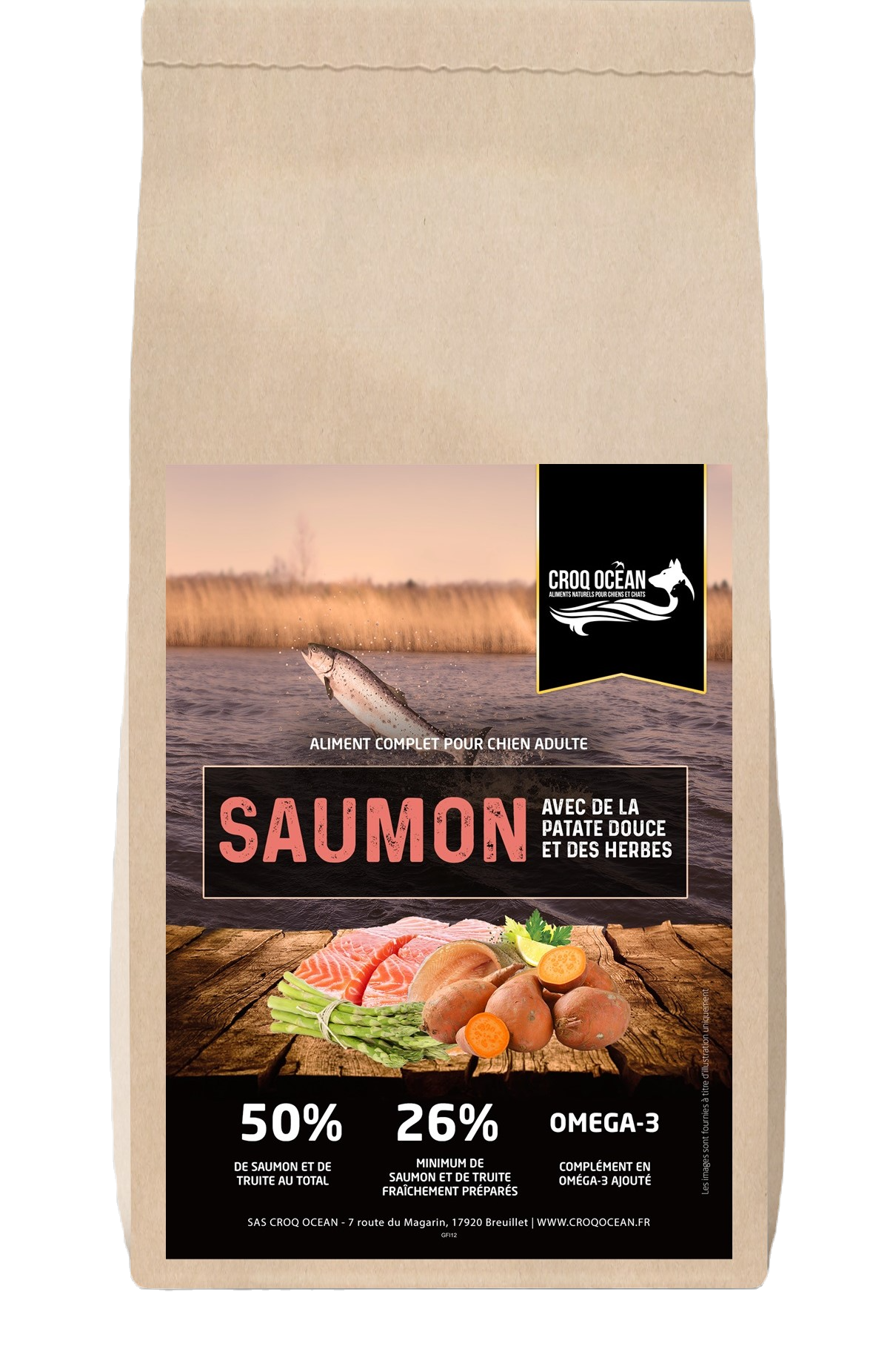 Croquettes Croq Ocean Nutri PLUS Saumon et Truite sensibilité cutanée