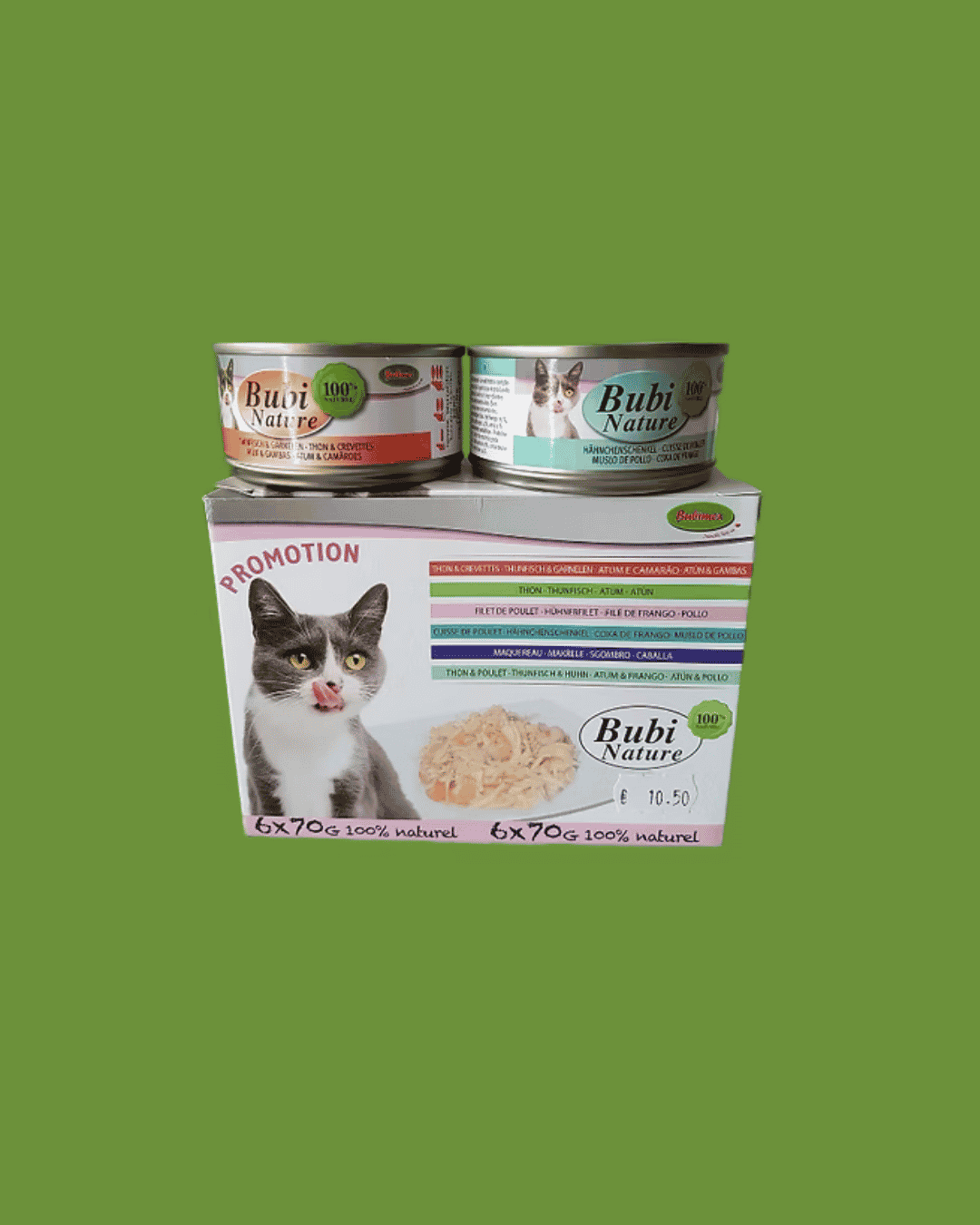 Assortiment Bubi Nature - 6 x 70 g