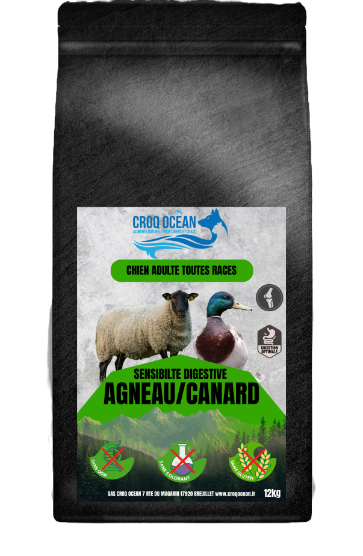 Croquettes Croq Ocean Nutri Sensibilté Digestive Agneau Canard Riz