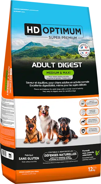 Croquettes Hd Optimum Medium et Maxi DIGEST