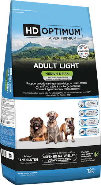 Croquettes Hd Optimum Medium et Maxi LIGHT