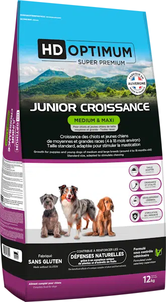 Croquettes Hd Optimum Medium et Maxi JUNIOR